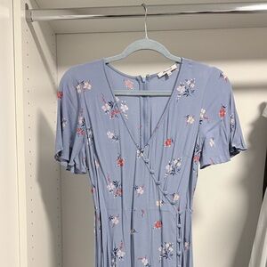 Madewell Wrap Dress Hawaiian Flowers